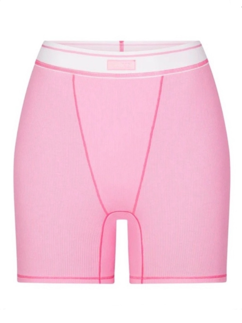 RARE skims bubble gum multi cotton rib boxer shorts